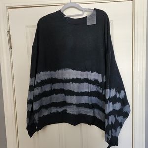 NWT oversized crew neck tie-dye sweatshirt, Medium